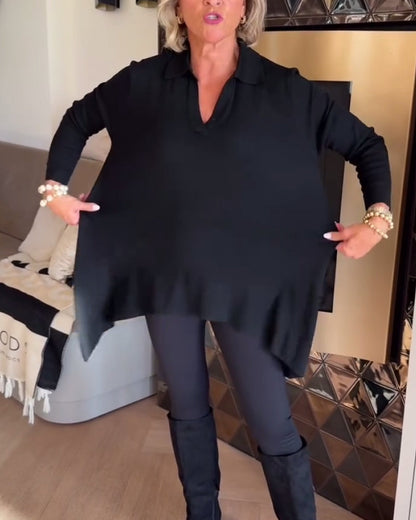 Elegant Blouse Long-Sleeve Top