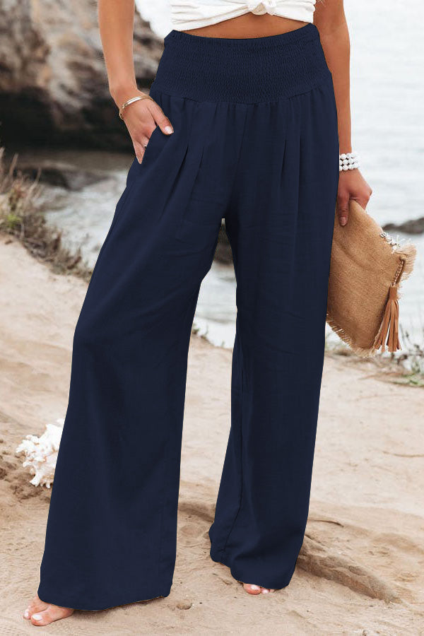 Women's High-Waist Wide Leg Trousers Elegant