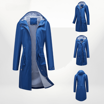 Waterproof Women's Long Trench Coat