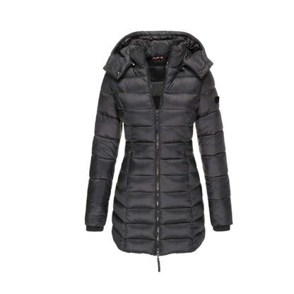 Women's Winter Parka Long Hooded Puffer Jacket