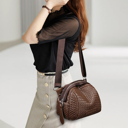 Large hand-woven bag made of natural material