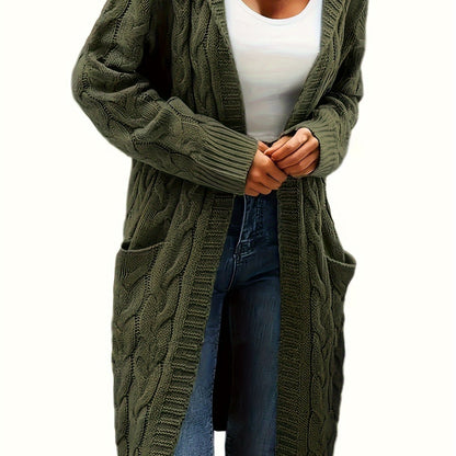 Women's Long Elegant Hooded Jacket