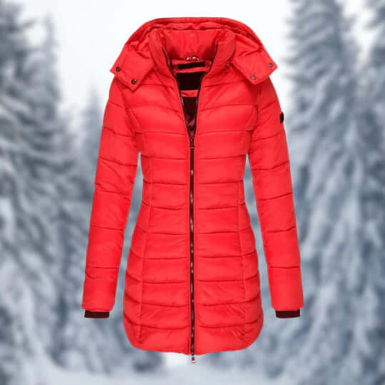 Women's Winter Coat Mid-length Detachable Hood