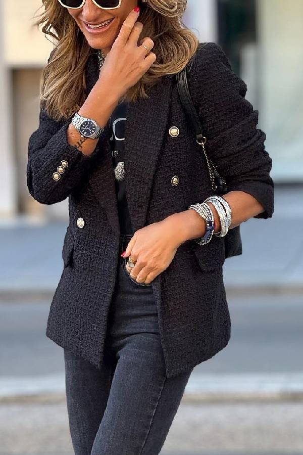 Fashionable Quilted Jacket Contrast Colors