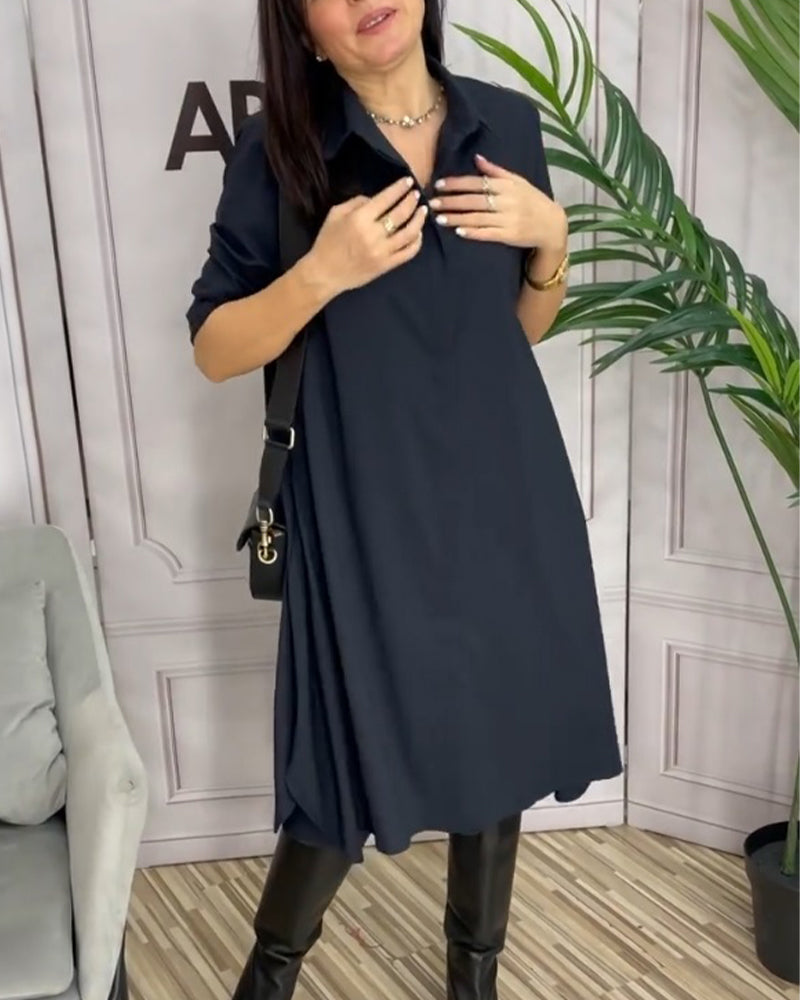 Cashmere Casual Dress Elegant Design