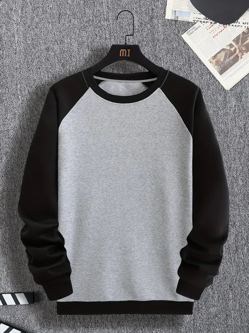 Lässiger Rundhalspullover Männer Trendy Casual - IdealeKleiden