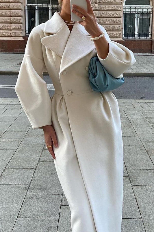 Eleganter Langmantel Doppelreihner Winter - IdealeKleiden