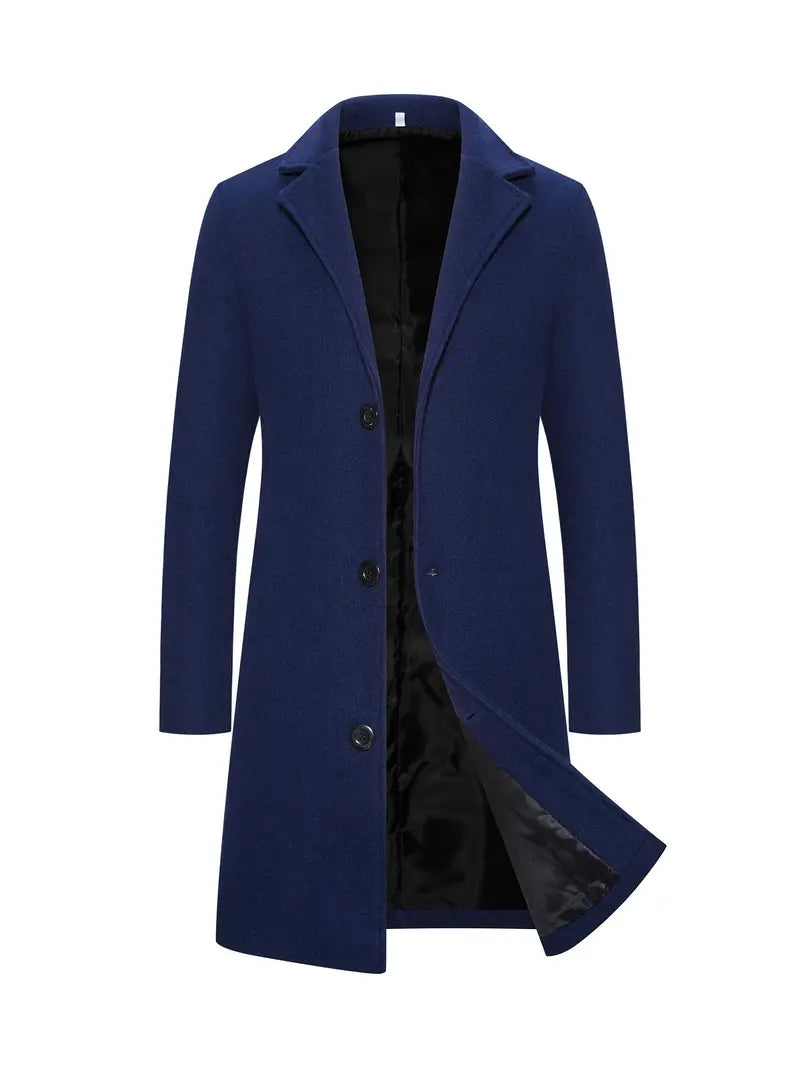 Men's Elegant Long Trench Coat