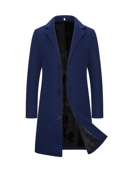 Men's Elegant Long Trench Coat