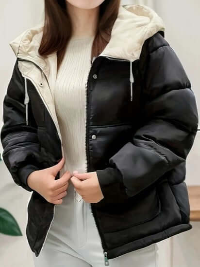 Women's Warm Fleece Jacket Hooded