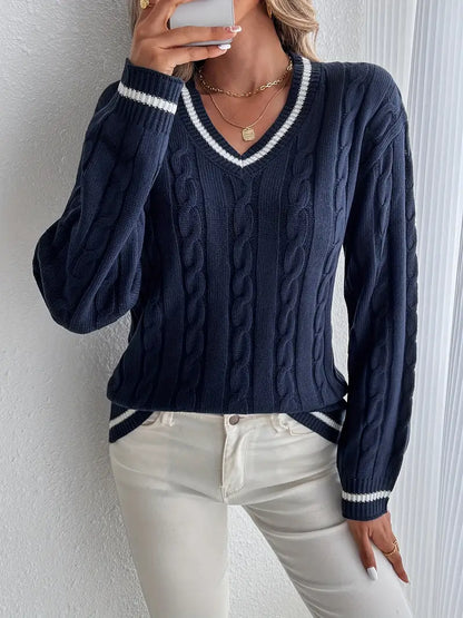 Soft V-Neck Sweatshirt for Women