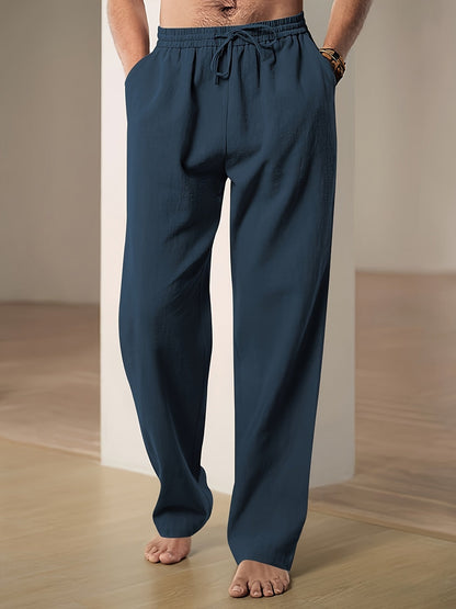 Comfortable Men's Casual Loose Trousers with Drawstring
