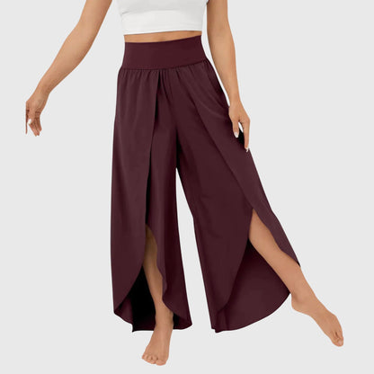 Women's Boho Pants Wide Comfortable Slit