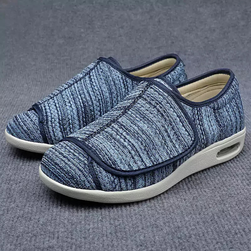 Comfortable Shoes with Hook-and-Loop Fasteners for Seniors