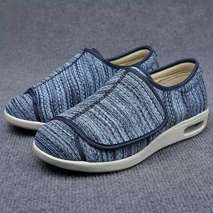 Comfortable Shoes with Hook-and-Loop Fasteners for Seniors