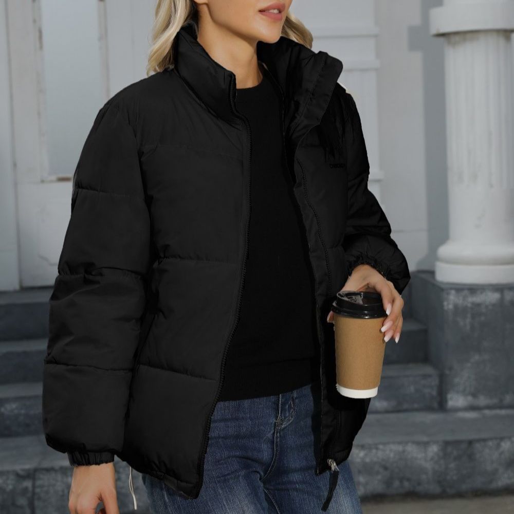 Windproof Puffer Jacket Cotton Warm