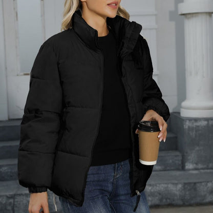 Windproof Puffer Jacket Cotton Warm