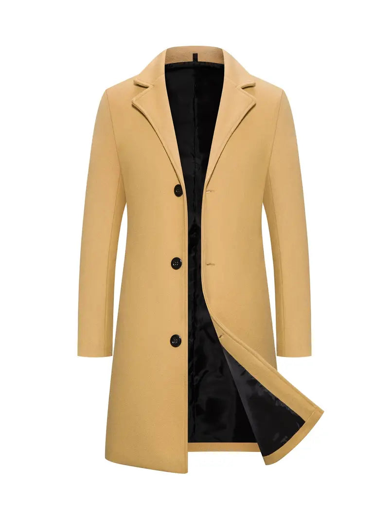 Men's Elegant Long Trench Coat