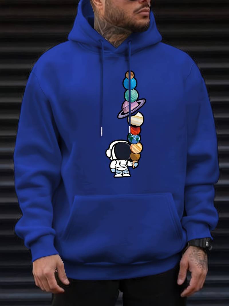 Men's Modern Galactic Astronaut Hoodie