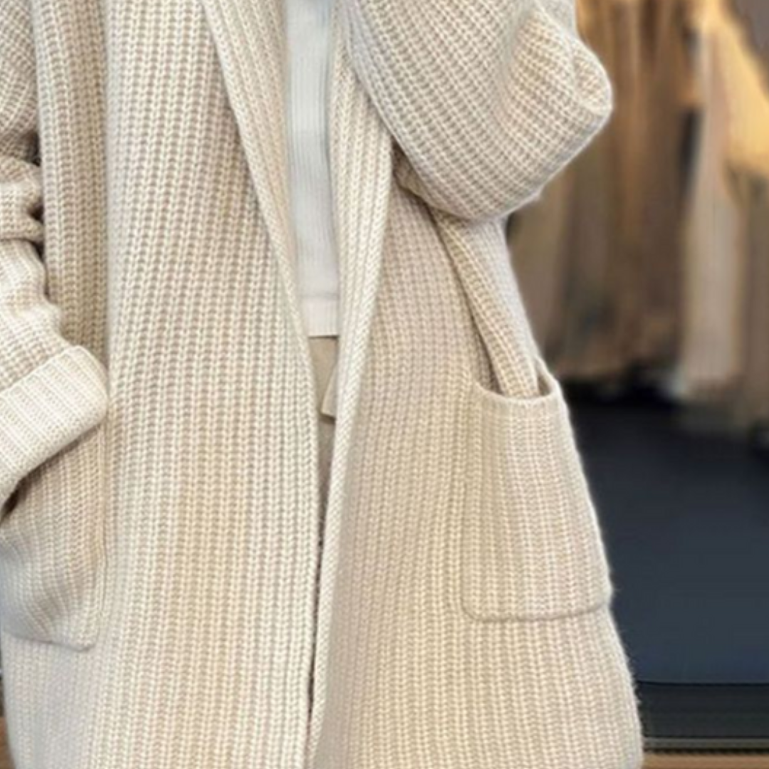 Damen Strickjacke Weich Wollmix - IdealeKleiden