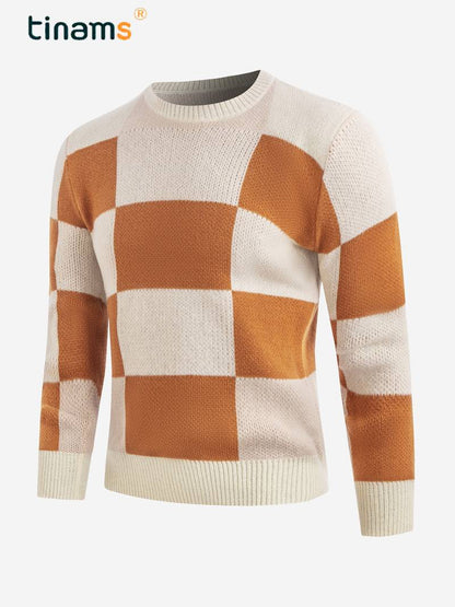 Retro T-Shirt Round Neck Color Block