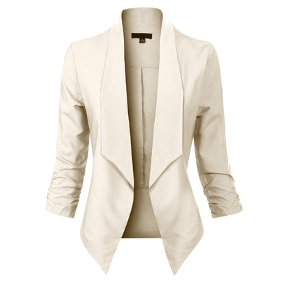 Elegant Women's Long-Sleeve Blazer Model