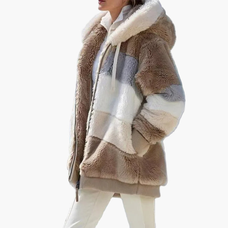 Stylish Winter Jacket Stripe Pattern