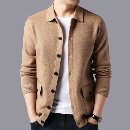 Herren Wollweste Stehkragen Modern Style