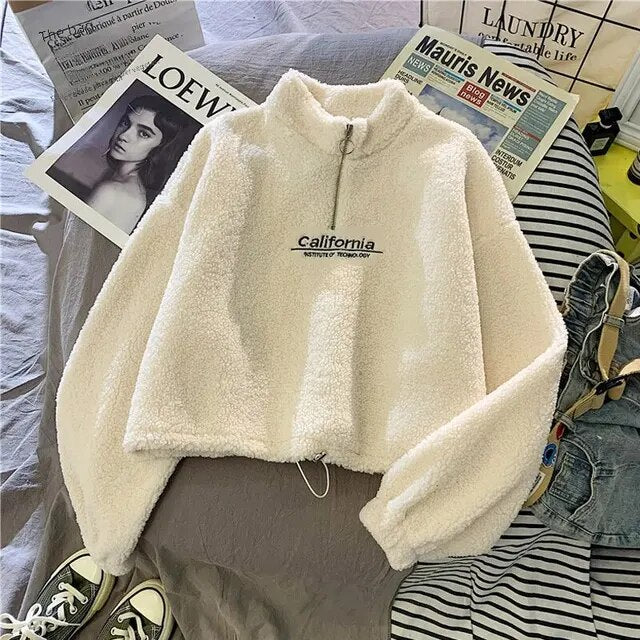 Women's Fleece Pullover Warm Cool Days