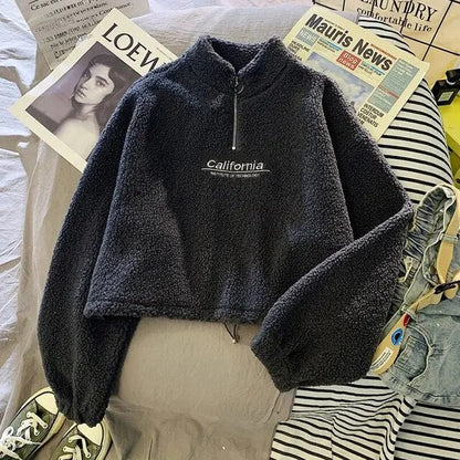 Women's Fleece Pullover Warm Cool Days