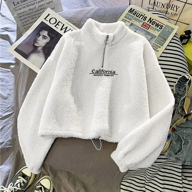 Women's Fleece Pullover Warm Cool Days