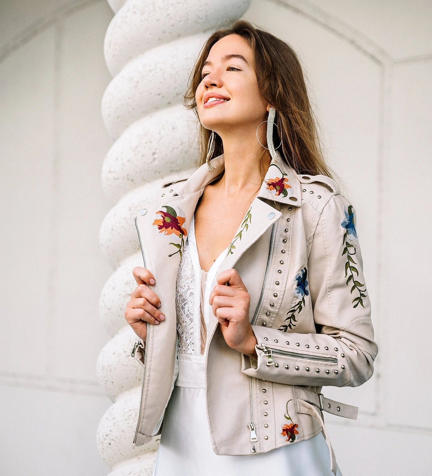 Women's Summer Jacket Floral Elegant