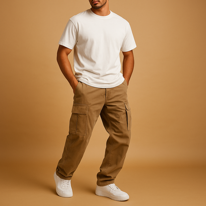 Men's Trousers Straight Fit Functional Pockets
