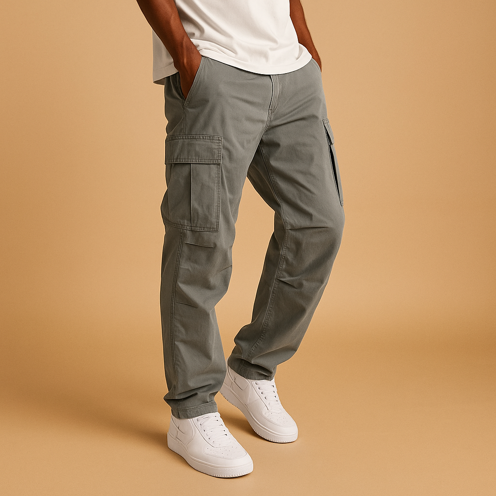Men's Trousers Straight Fit Functional Pockets
