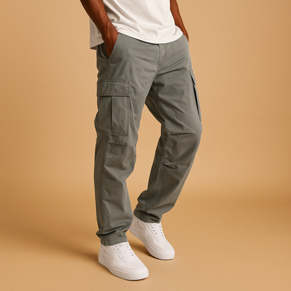 Men's Trousers Straight Fit Functional Pockets