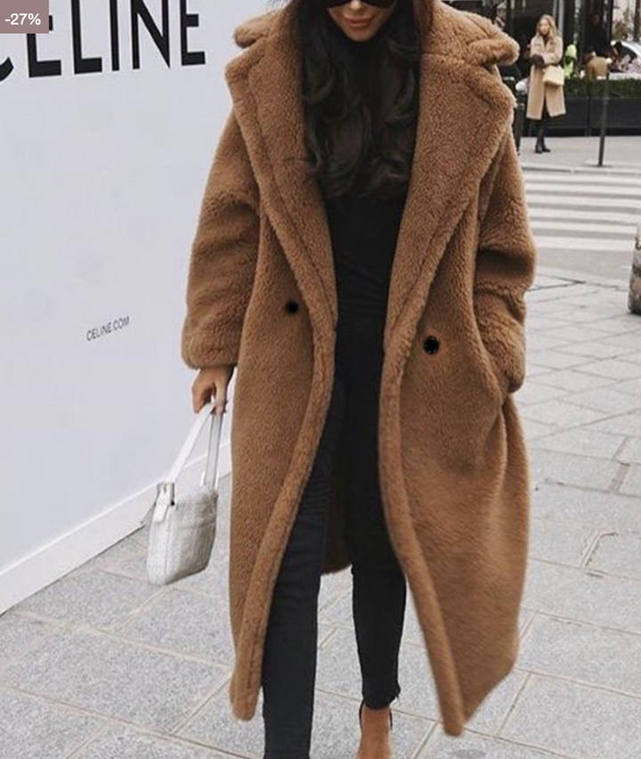 Stilvoller Damen Wintermantel Warm & Elegant - IdealeKleiden