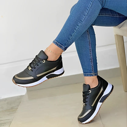 Women's Sneakers Modern Stripe Design