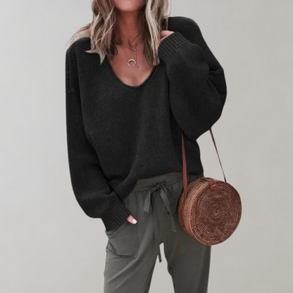 Women's Comfortable Relaxed Knit Sweater