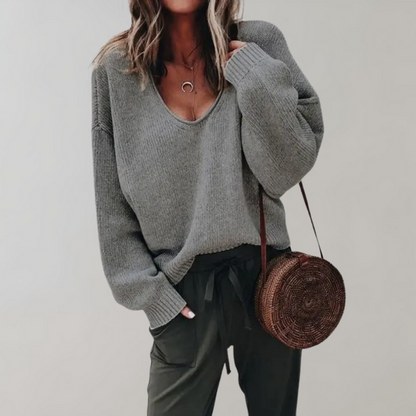 Women's Comfortable Relaxed Knit Sweater