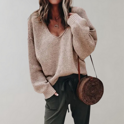 Women's Comfortable Relaxed Knit Sweater