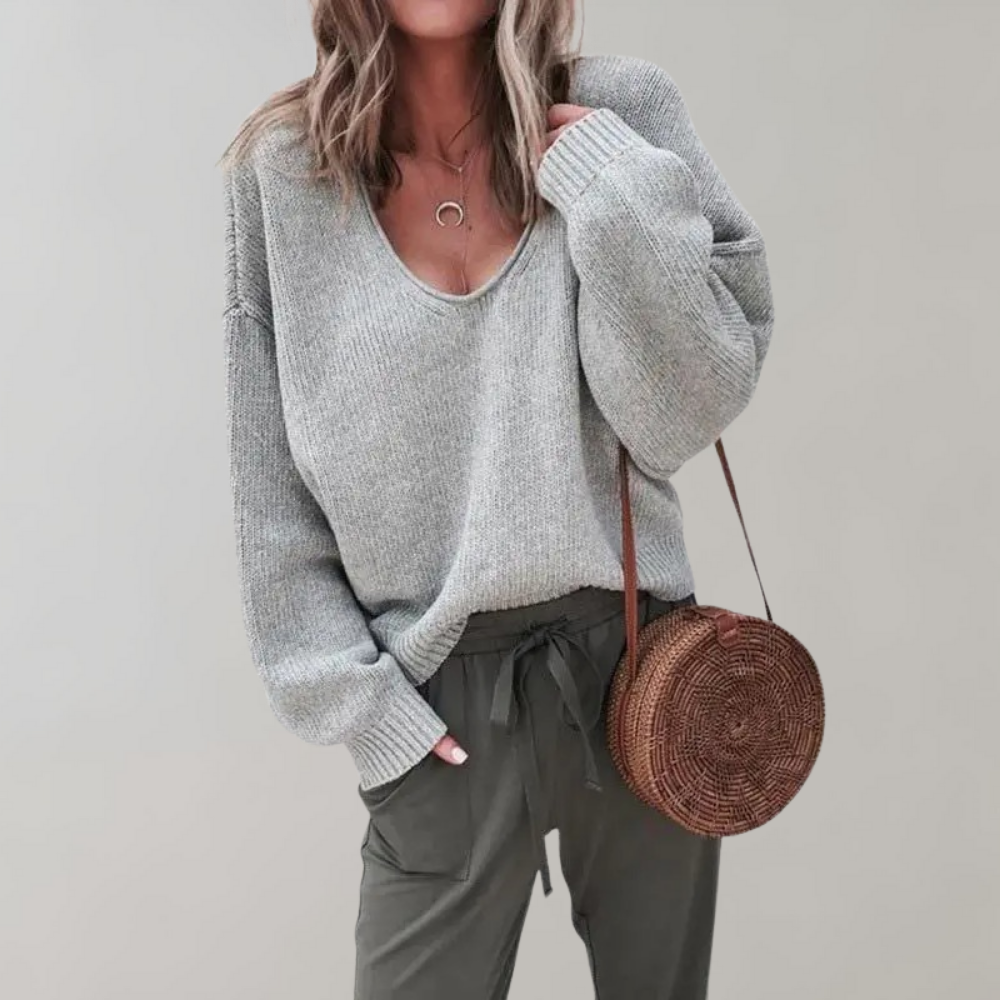 Women's Comfortable Relaxed Knit Sweater