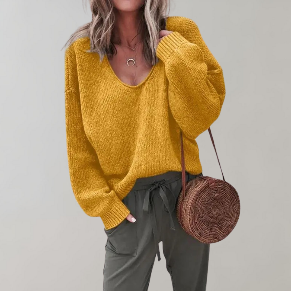 Women's Comfortable Relaxed Knit Sweater