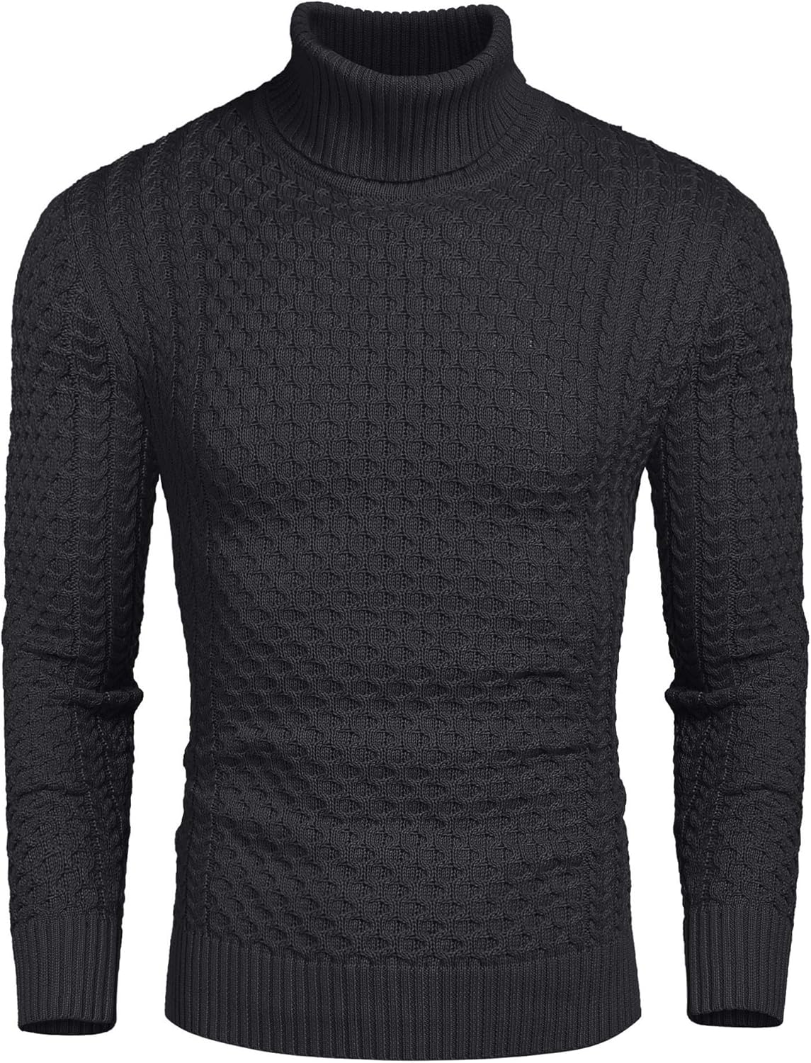 Comfortable Men's Turtleneck Knit Sweater
