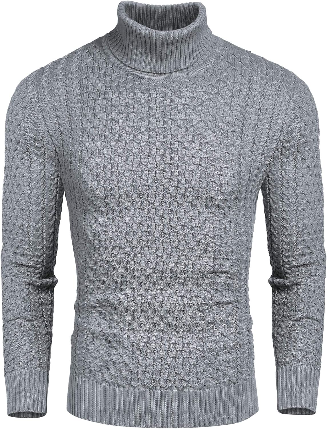 Comfortable Men's Turtleneck Knit Sweater