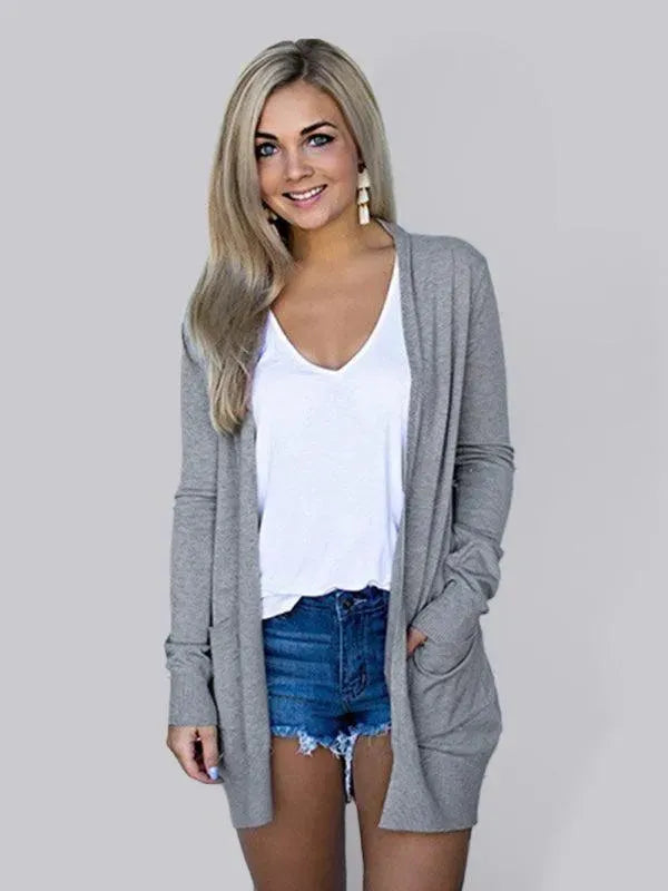 Soft Women's Knitted Cardigan Sweater Modern