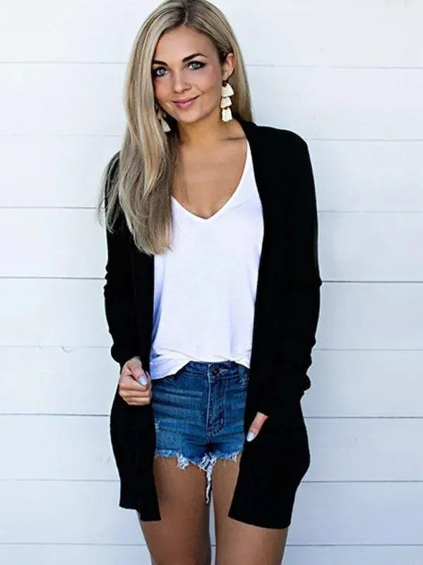 Soft Women's Knitted Cardigan Sweater Modern