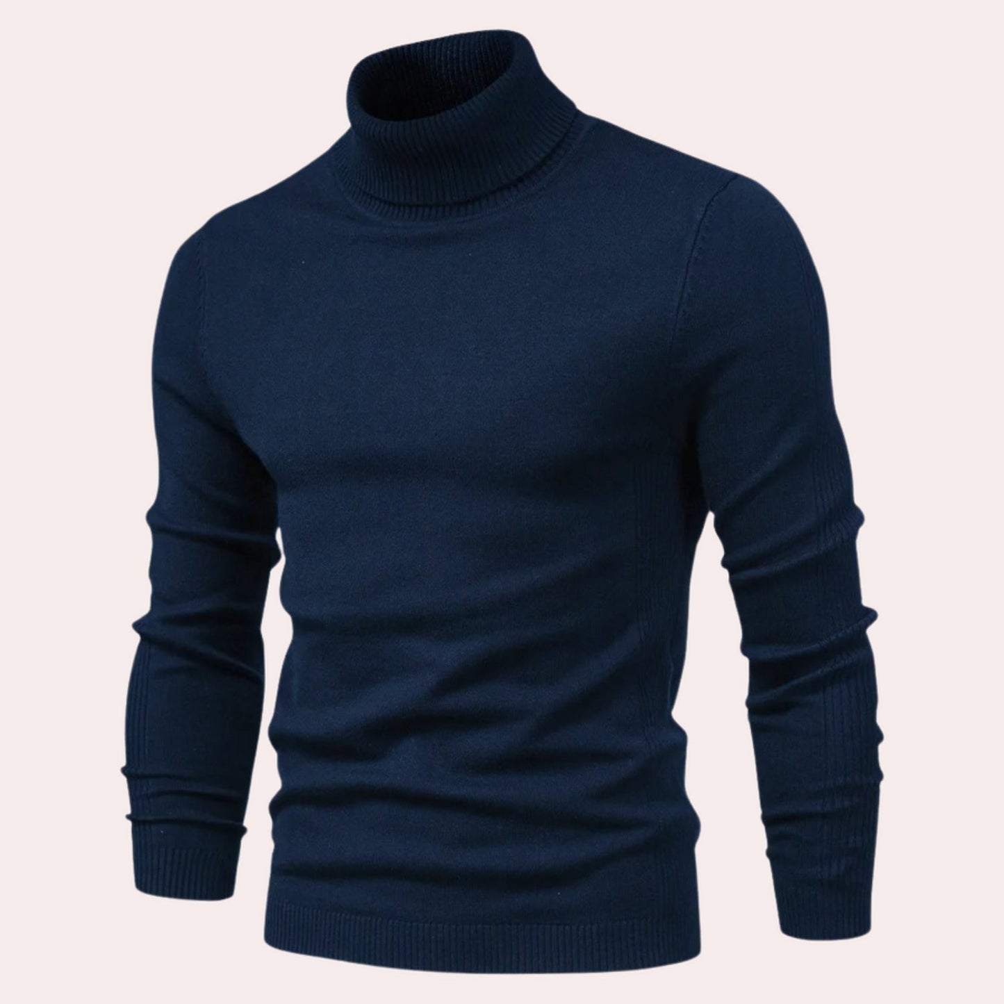 Comfortable Men's Roll Neck Jumper