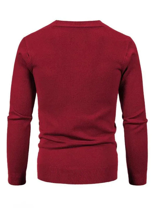 Elegante Herren Strickjacke Einheitsfarbe - IdealeKleiden