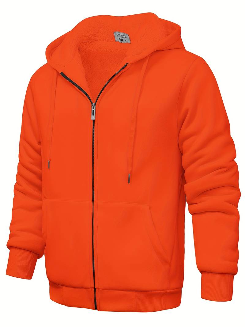 Plain modern hoodie with zipper