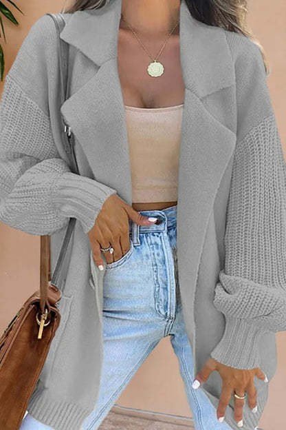 Stylish Wool Jacket Patchwork Design